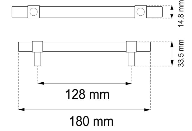 MØBELHÅNDTAK ELIN CC128 MM EG