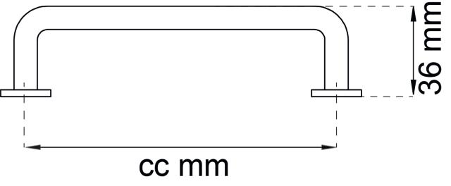 MØBELHÅNDTAK BELLA CC128 MM SORT