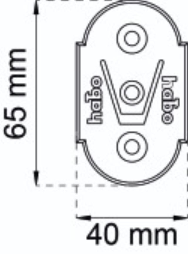 PLATE FOR INNSETNINGSHENGSEL SORT 2 STK