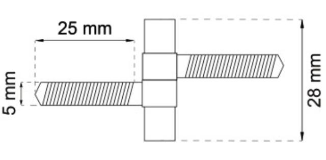 BORINGSHENGSEL 2STK FORNIKKET