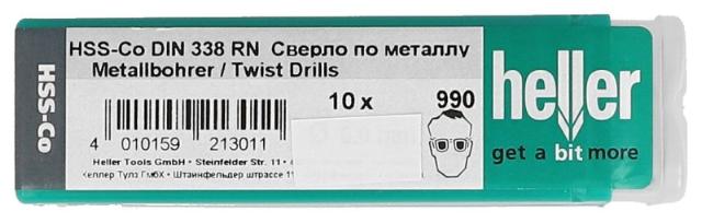 Heller metallbor kobolt hss 8,30 mm pk. a 10 stk