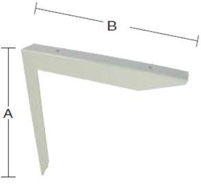 BORDSTØTTE 300X300 MM Lakkert Hvit -