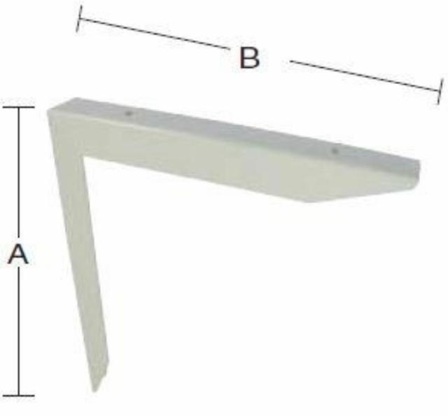 BORDSTØTTE 300X400 MM Lakkert Hvit -