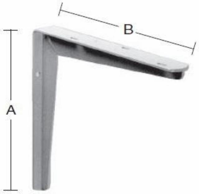 BORDSTØTTE 300X550 MM Varmgalvanisert -