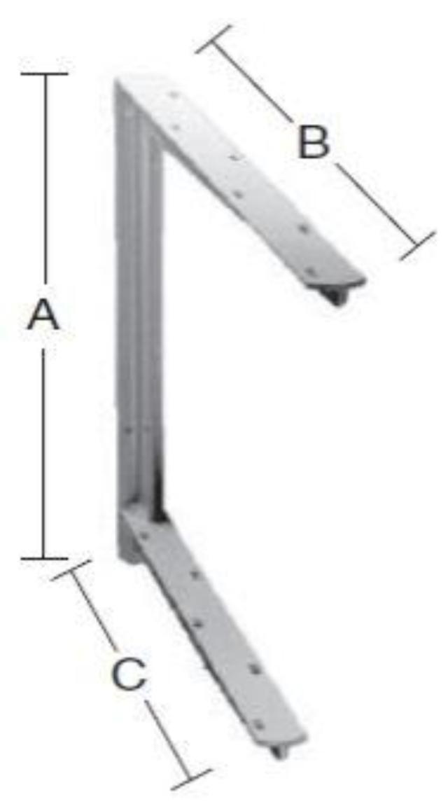 BORDSTØTTE 400X550 MM Lakkert Hvit -