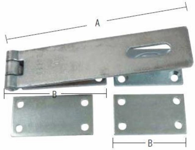 HARDENED SAULT 180X40X4 Elektrogalvanisert Blå -