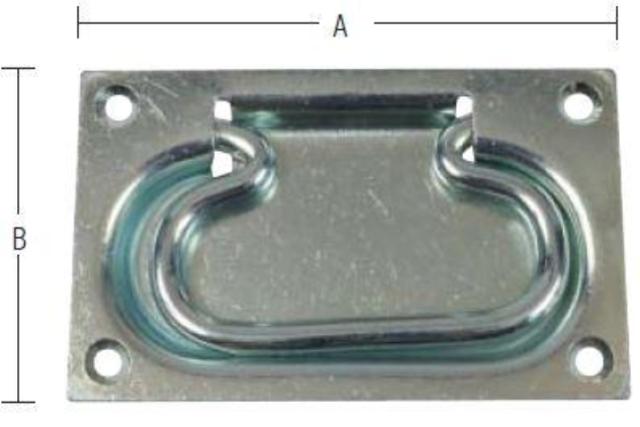 LEMMEHANK 110 MM Elektrogalvanisert Blå -