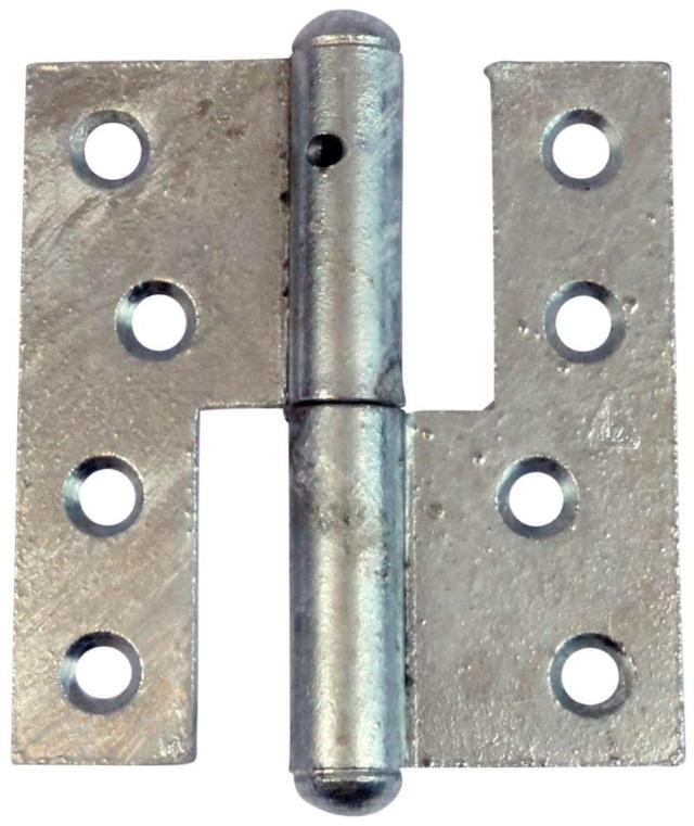 LETT DØRHENGSEL 85X33 MM Varmgalvanisert Høyre