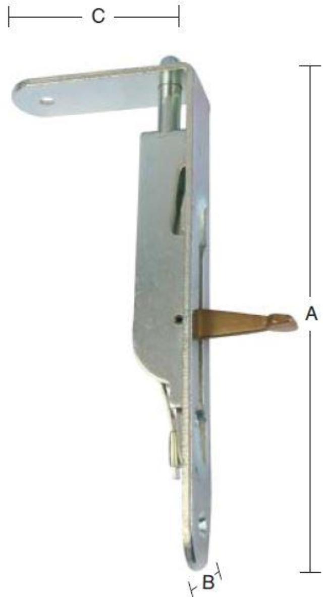 PASKVILKANTRIGLE 160 MM Galvanisert Blå -