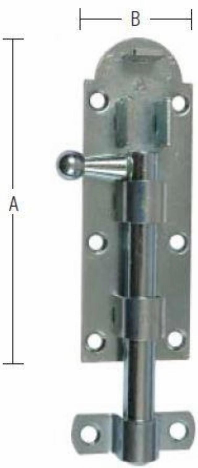 SKUTT STANG 130 MM MED SKRUER * Elektrogalvanisert Blå -