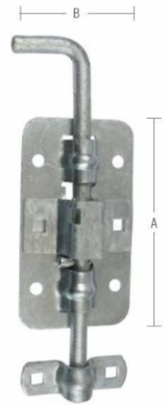 SHUTTLE ROTERENDE LÅSBAR 410 MM Varmgalvanisert -