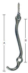 STORMHOOK M/21381 SAMPAK Galvanisert Blå