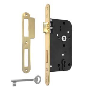 Mellemdørlås SINA D 55mm +Blik 235x24mm rund H-V MP   CC 72m