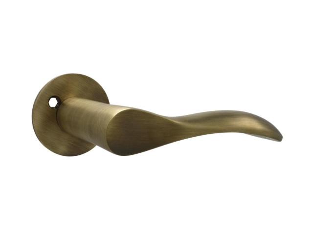 Dørgreb Bellevue til hoveddør, 125 mm - Antik Messing