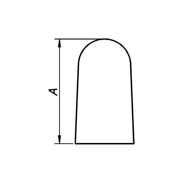 PN DØRSTOPPER 44MM HVIT PLAST