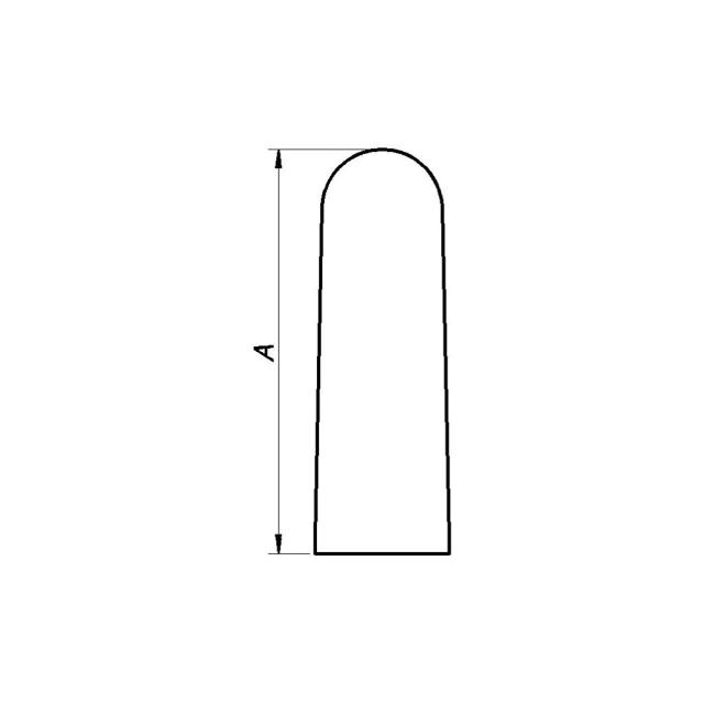 PN DØRSTOPPER 73MM HVIT PLAST