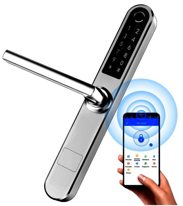 BG2000 Smart Lock IP66 TT Lock APP Til Modullåsekasse sølv