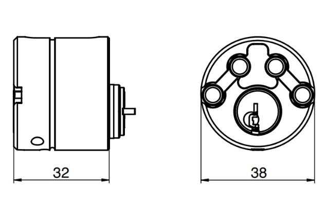 Ruko Sylinder RD3611 m/tilbehør D1200