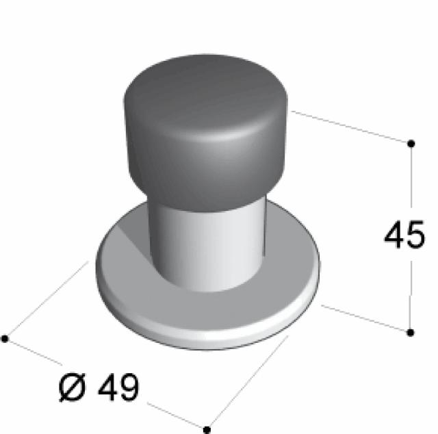 Ruko-Line Dørstoppergulv 45mm