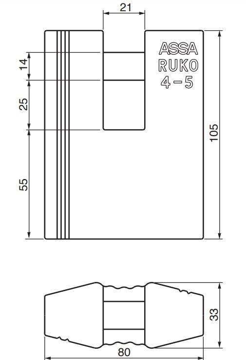 Ruko hengelås RB5649