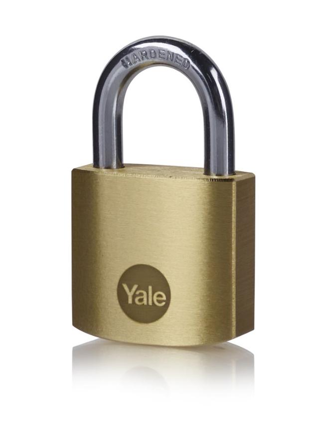 Yale hengelås rot. 30mm boks aluminium 924907