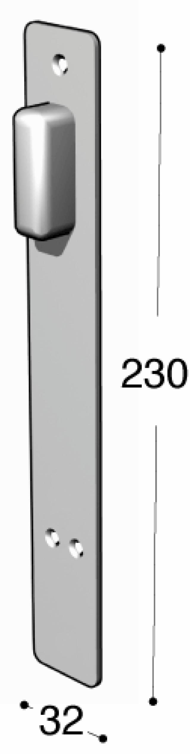 Ruko-Line smalprofil lang panel inn, svingbar/persienne cc115mm