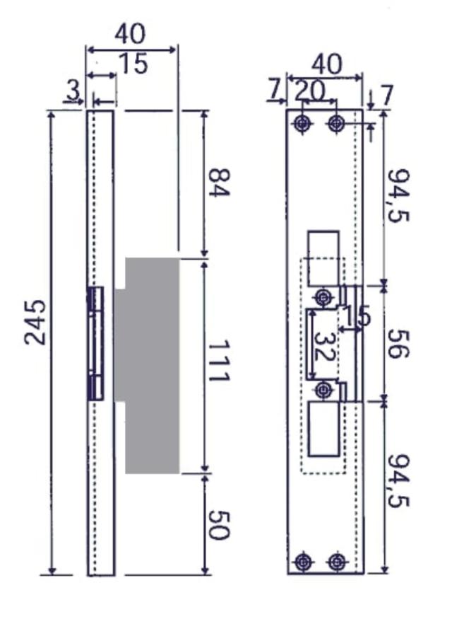Solid stolpe 730 t/elektrisk endeblikk