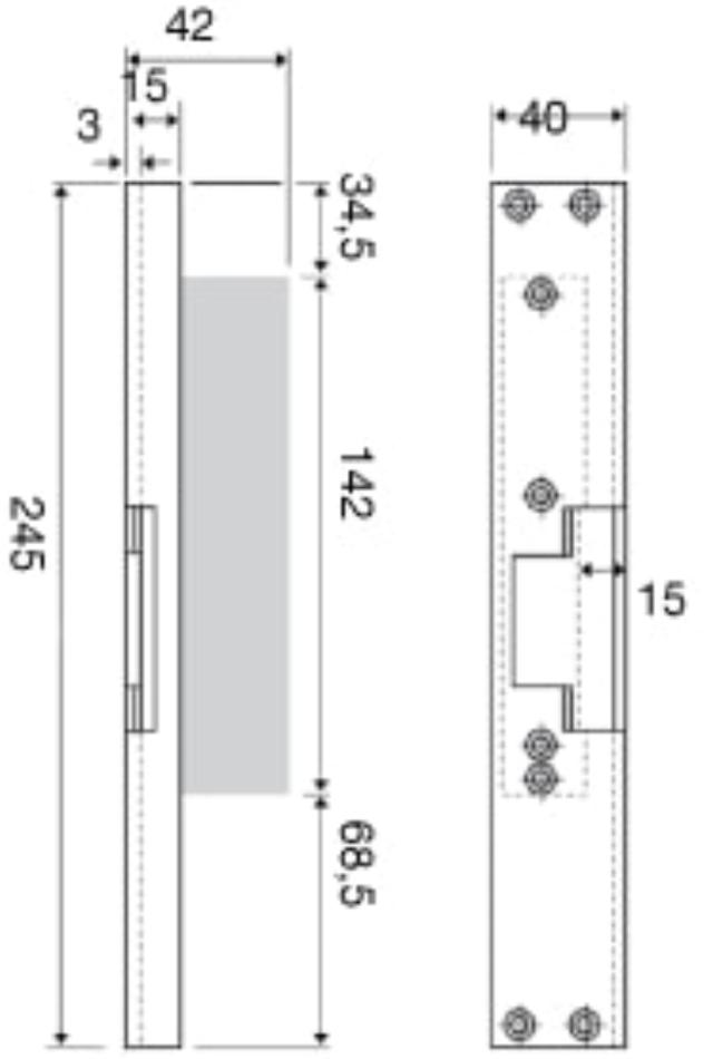 Solid stolpe 830, elektrisk endeplate (975288)