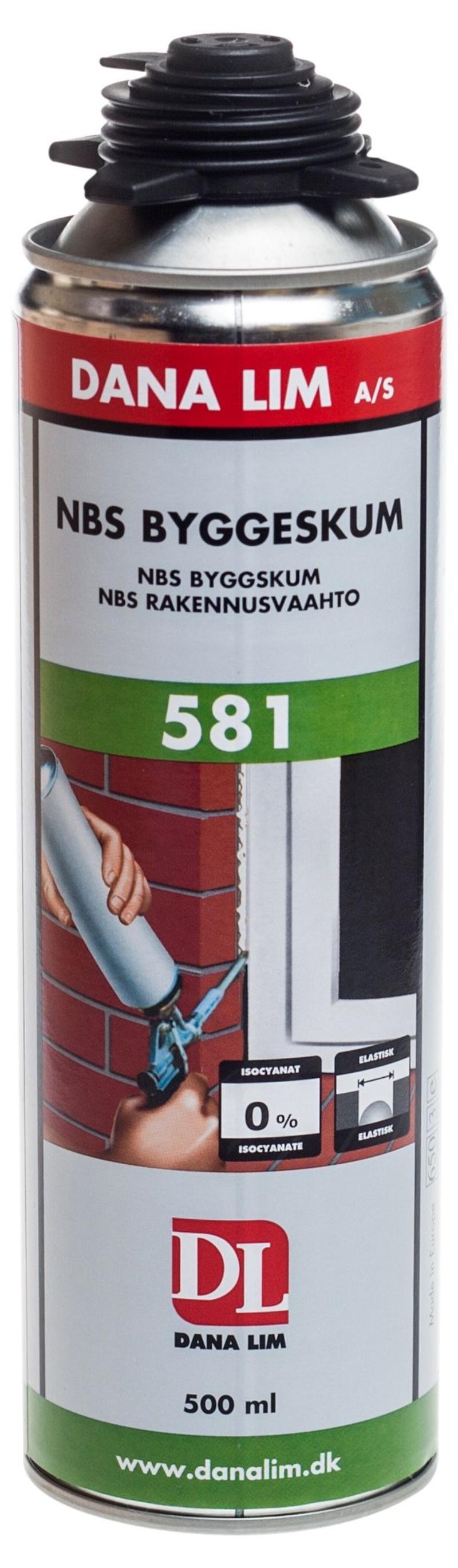 Dana Byggeskum 581 uten isocynat 500 ml for pistol NBS