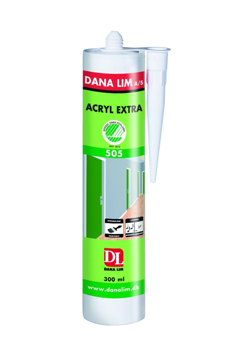Dana Lim akrylforsegling, Acryl Extra 505, hvit, 300ml