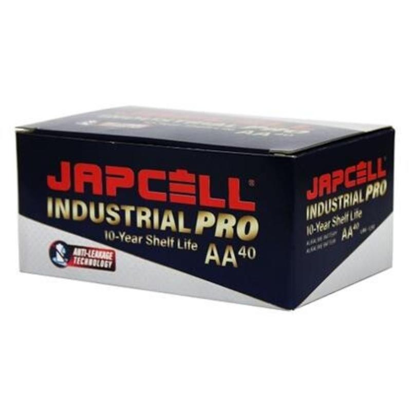 Japcell batteri Industrial PRO anti-lekkasje AA, 40 stk