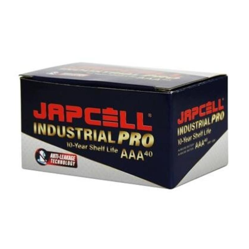 Japcell batteri Industrial PRO anti-lekkasje AAA, 40 stk