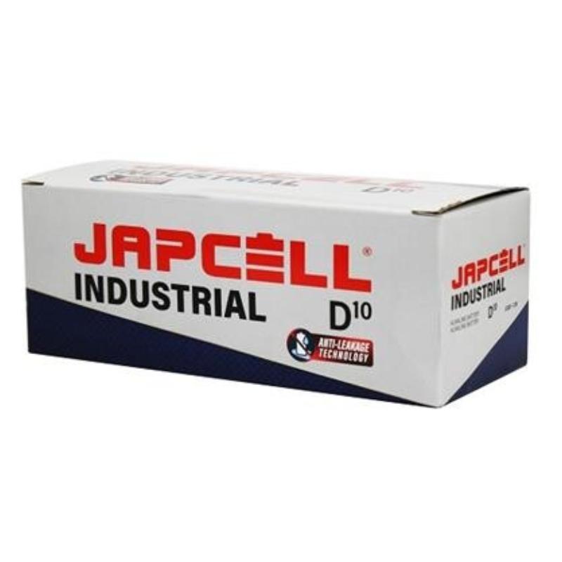 Japcell batteri Industriell antilekkasje D, 10 stk