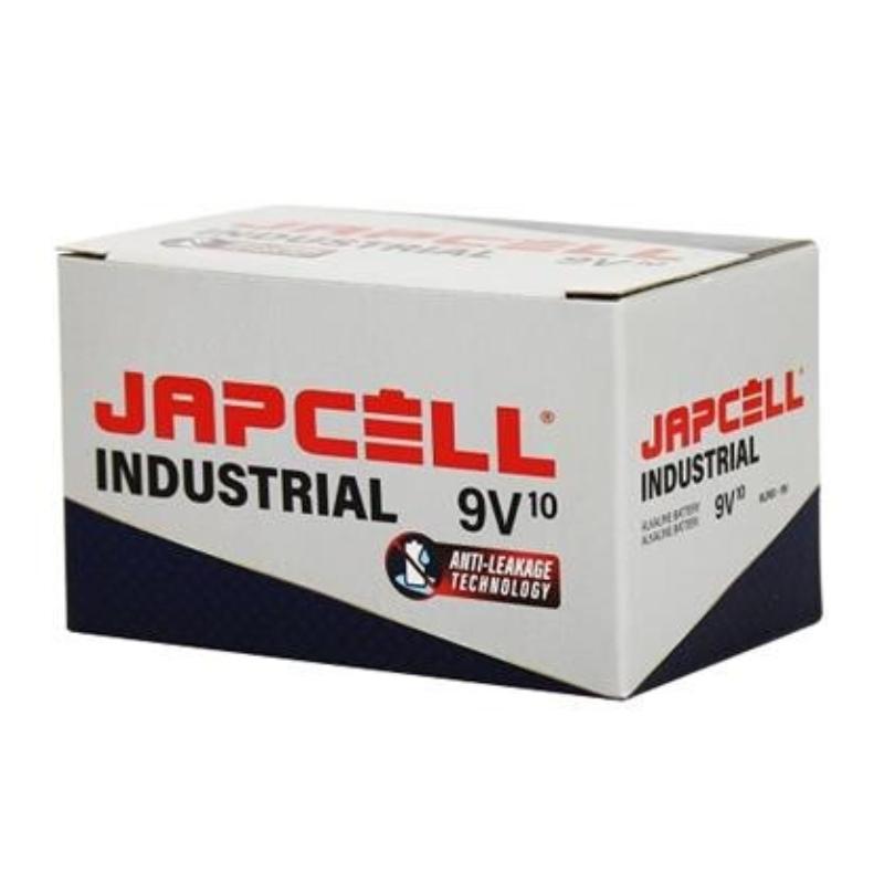 Japcell batteri Industriell antilekkasje 9V, 10 stk