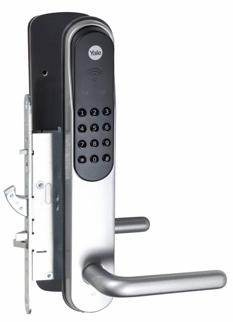 Yale Doorman PIN-kodelås Classic, sølv V2N (925001)
