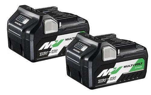 HiKOKI batterisett 36V 2x36V 2,5Ah multibatterier