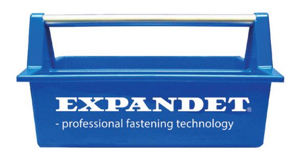 EXP verktøykasse blå