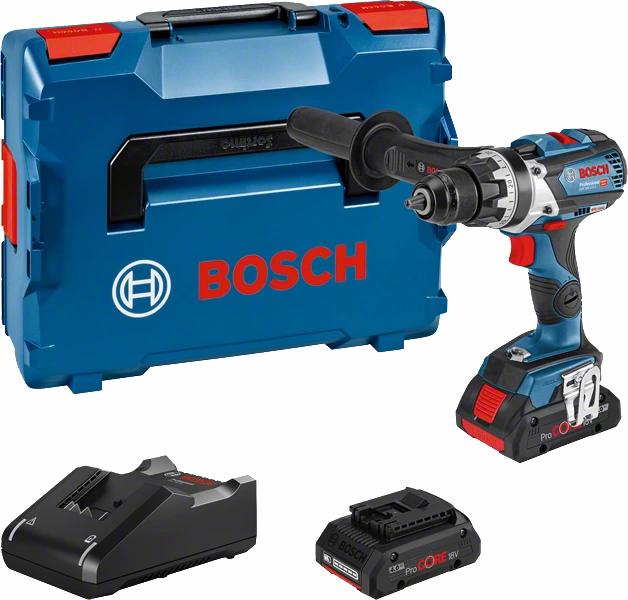 Bosch bor-/skrutrekker GSR 18V-110C, 2x4,0Ah PC L-boksx