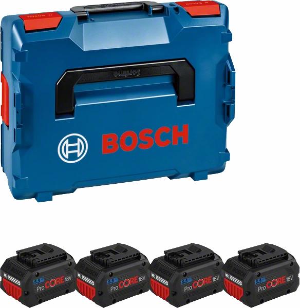 Bosch batterisett ProCORE 18V 4x5,5Ah L-BOXX