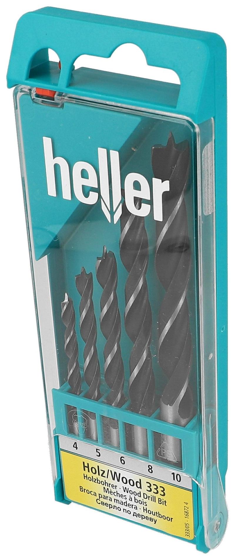 Heller treborsett størrelse 4/5/6/8/10mm pk. á 5 liv
