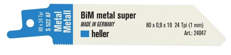 Heller bajonettsagblad 80mm stål/metall, pk. a 5 stk S522AF