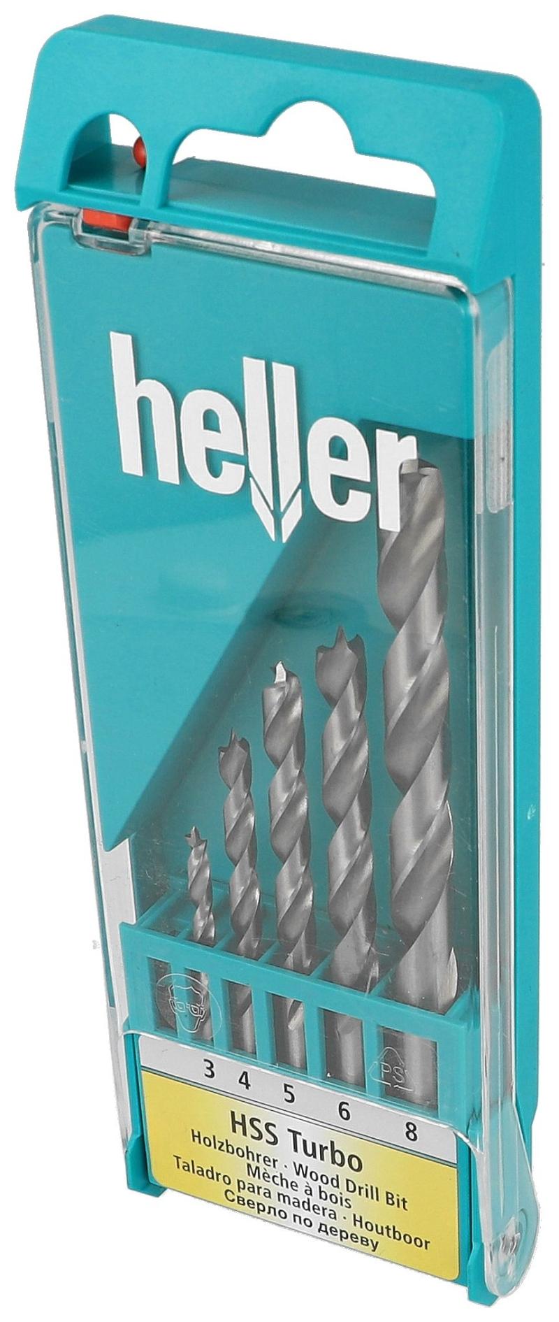 Heller dyvelbor for tresett 3/4/5/6/8mm